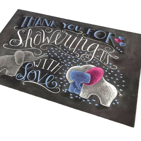 Baby Shower Thank You Note Card Set NWT Primitives by Kathy - Picture 3 of 11